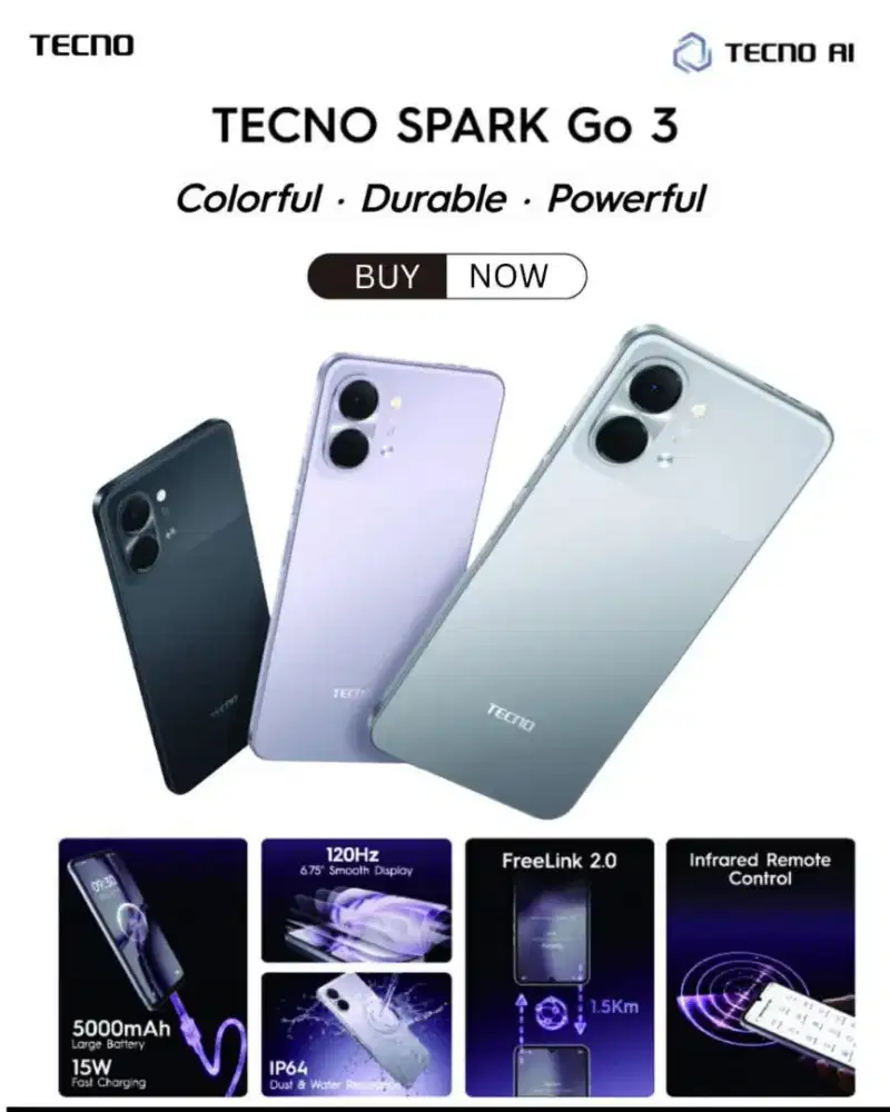 TECNO SPARK GO 3 RAM 4/128GB