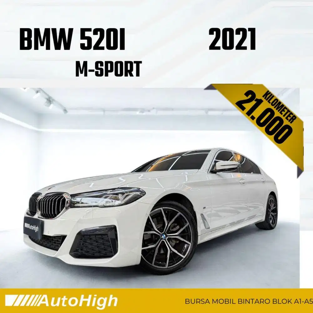DP10% [Km21.000] 520i M-Sport 2021 White Reg 2022 #AUTOHIGH