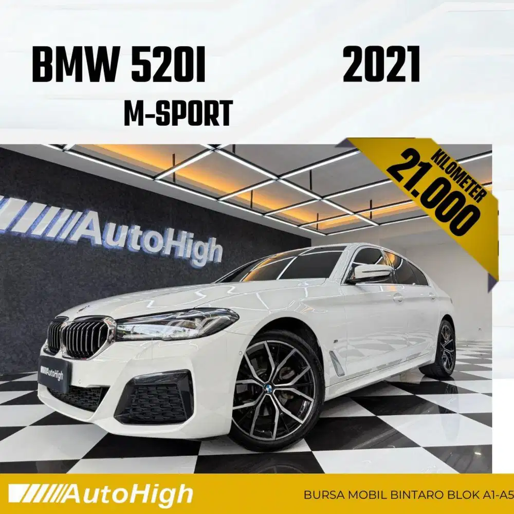 DP10% [Km21.000] 520i M-Sport 2021 White Reg 2023 #AUTOHIGH