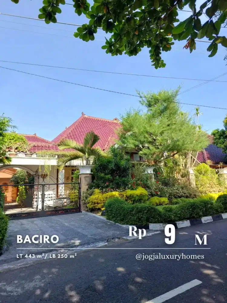 Dijual Rumah Mewah Tengah Kota di Baciro Kota Yogyakarta