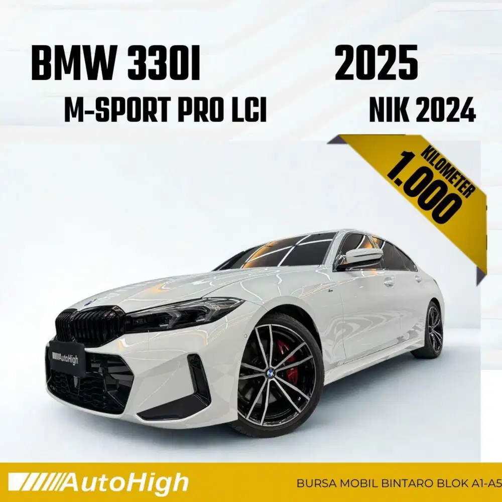 DP10% [Km1.000] 330i M-Sport Pro LCi 2024 White Reg 2025 #AUTOHIGH