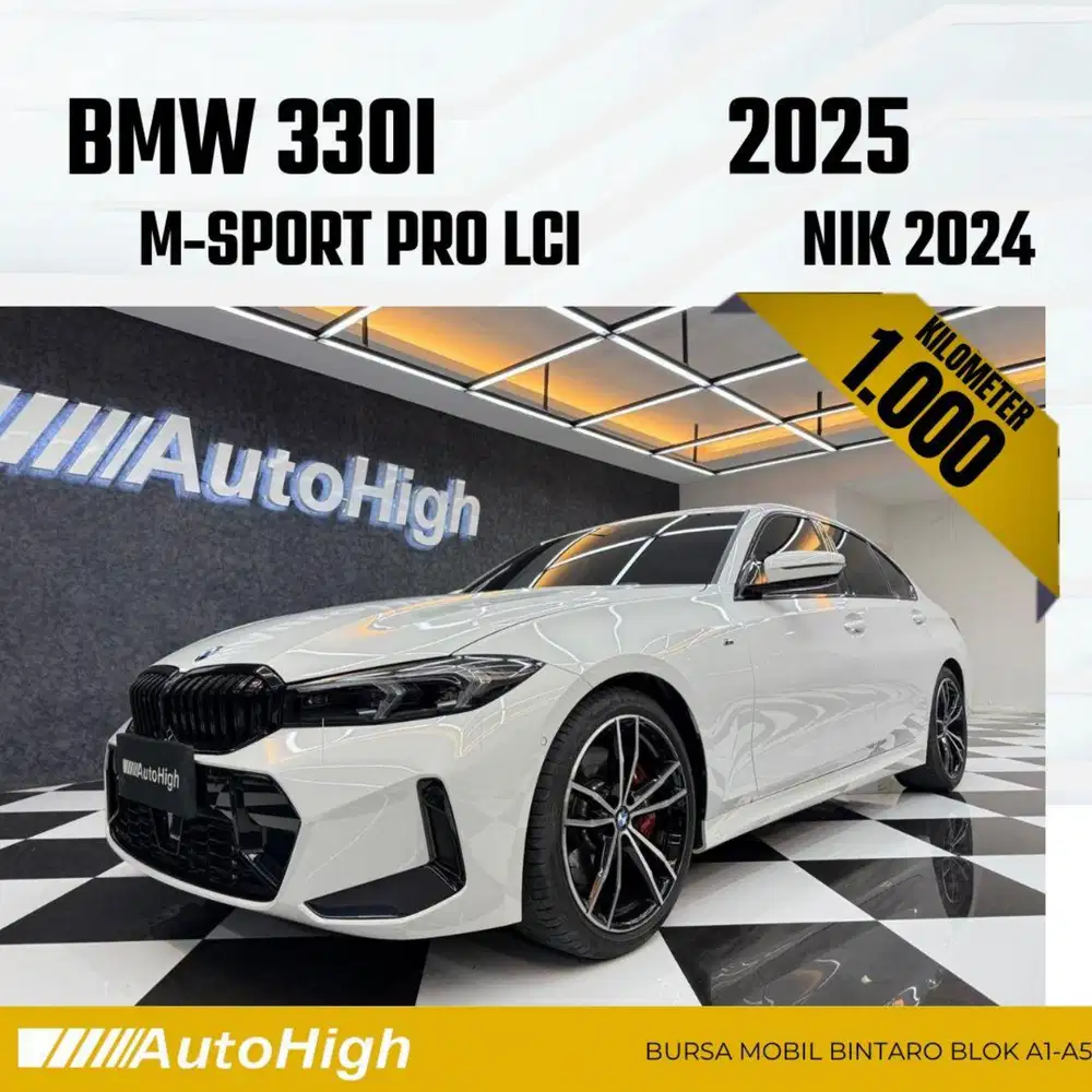 DP10% [Km1.000] 330i M-Sport Pro LCi 2024 White Reg 2023 #AUTOHIGH