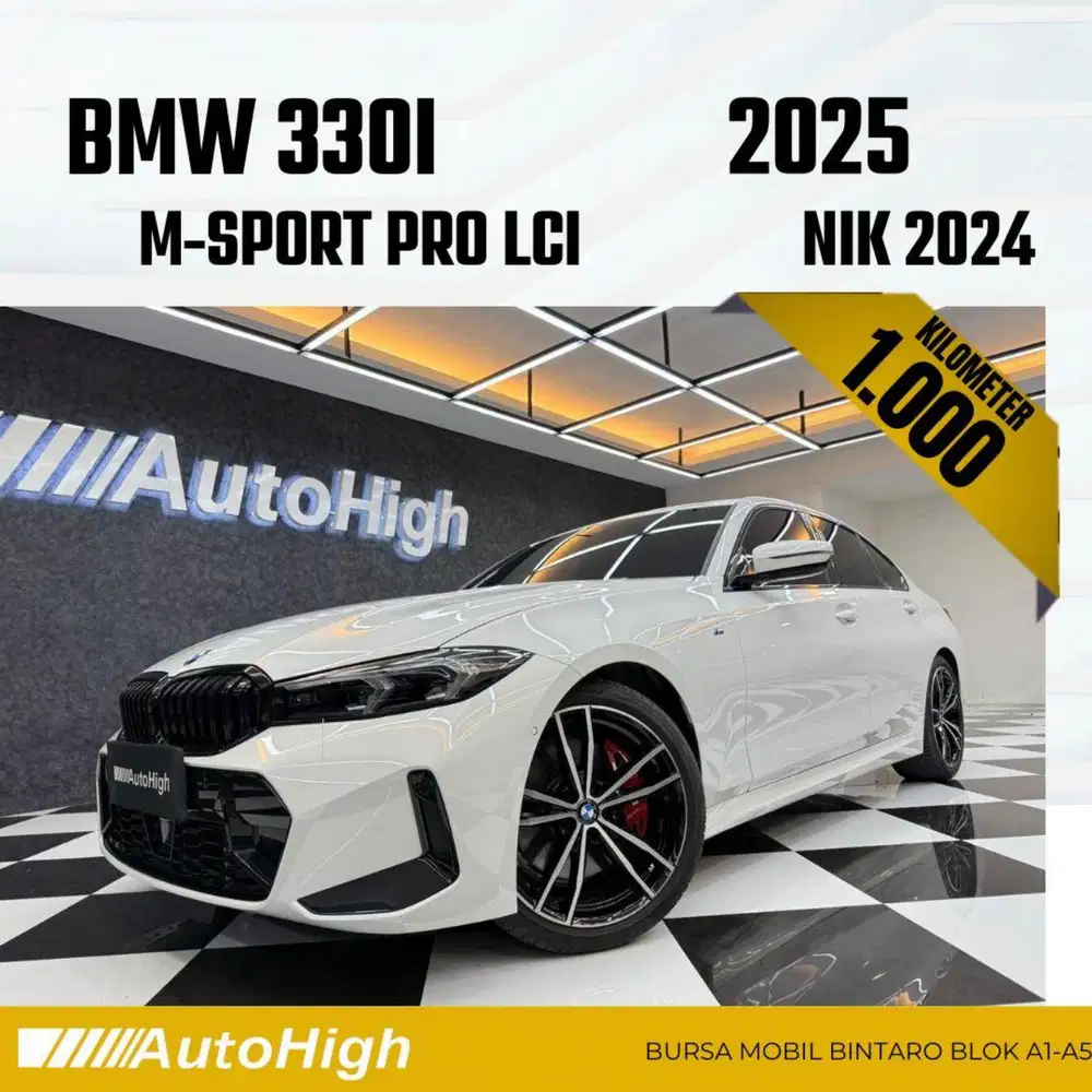 DP10% [Km1.000] 330i M-Sport Pro LCi 2024 White Reg 2023 #AUTOHIGH
