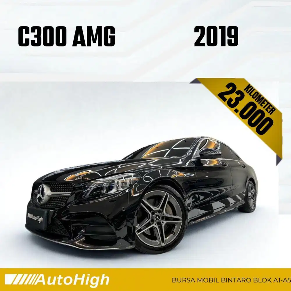 DP10% [Km23.000] C300 AMG 2019 Black Reg 2020 #AUTOHIGH
