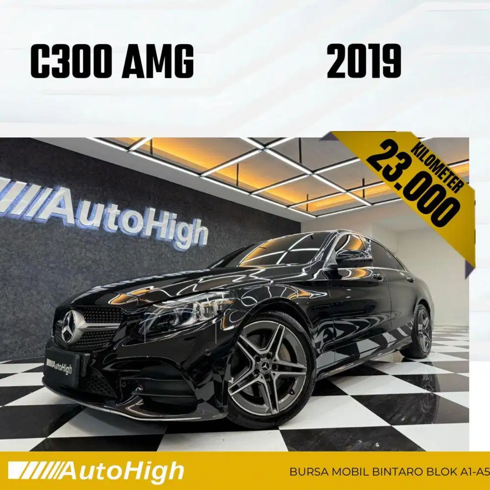 DP10% [Km23.000] C300 AMG 2019 Black Reg 2020 #AUTOHIGH
