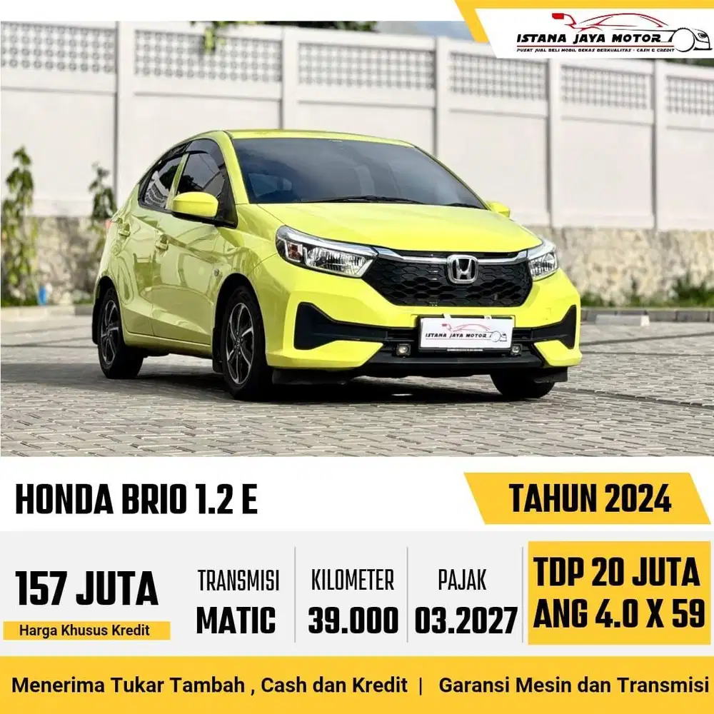 Honda Brio 1.2 E AT NIK 2024 Facelift