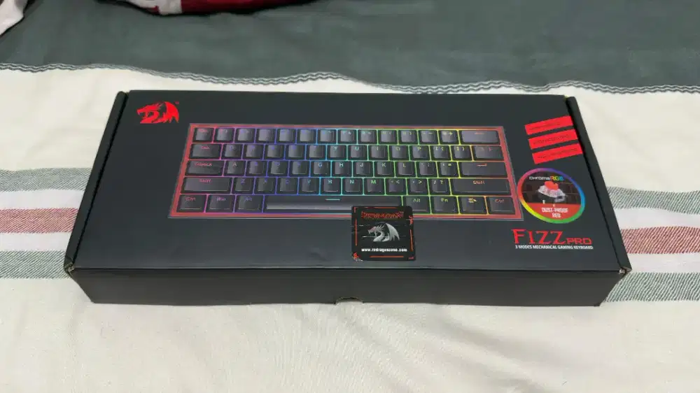 Redragon Mechanical Wireless Gaming Keyboard 60% BLACK FIZZ - K616RGB