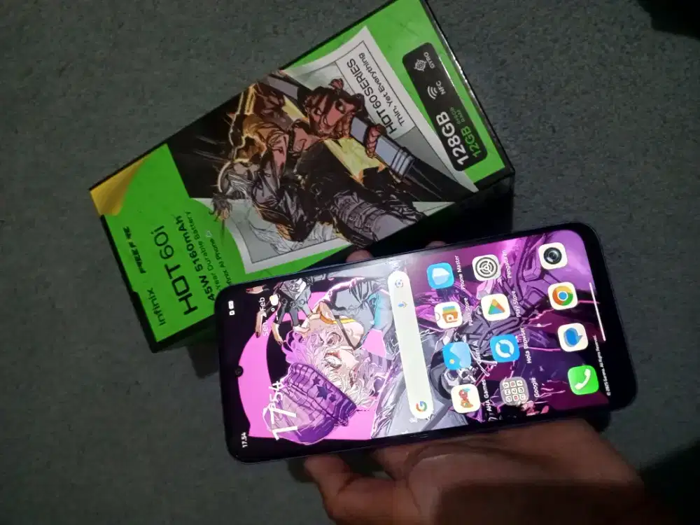 infinix hot 60i ram 6+6/128 baru semingguan pemakaian
