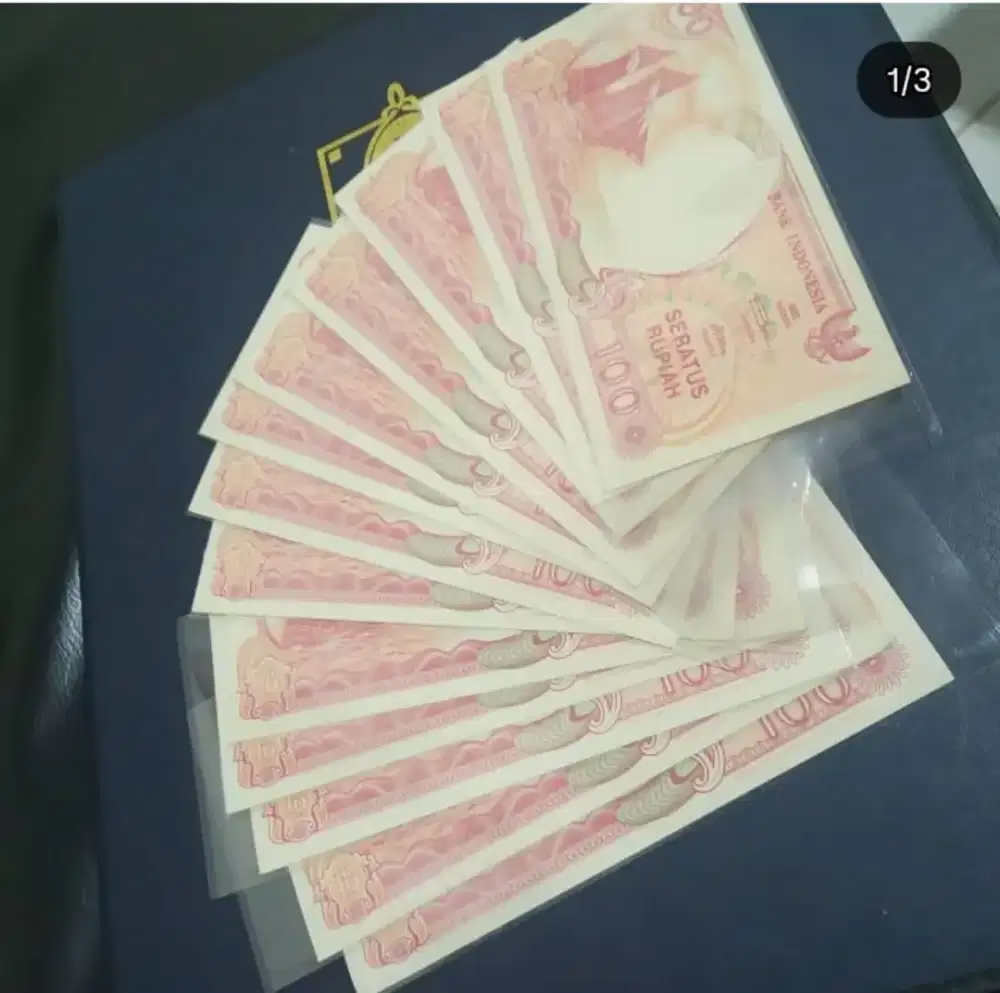 Uang kertas kuno Indonesia 100 rupiah perahu layar