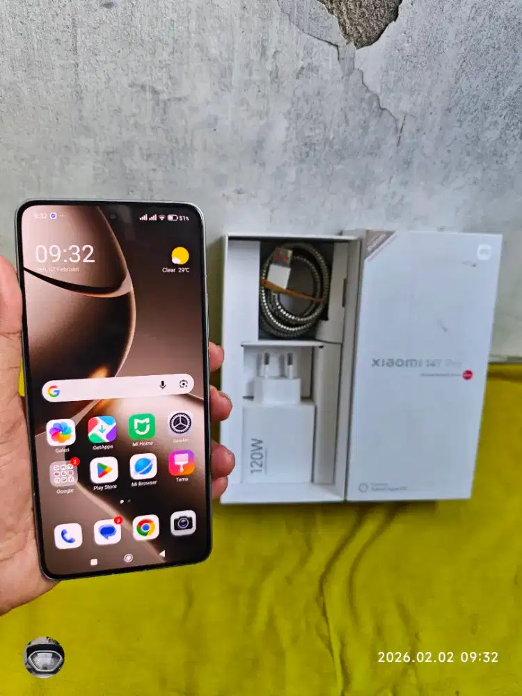 Xiaomi 14T Pro 12/512 Fullset ori segel mulus garansi on 2027