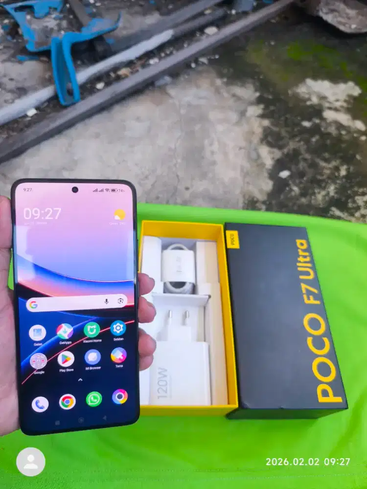Poco F7 Ultra 12/256 Fullset ori segel mulis garansi On 2027