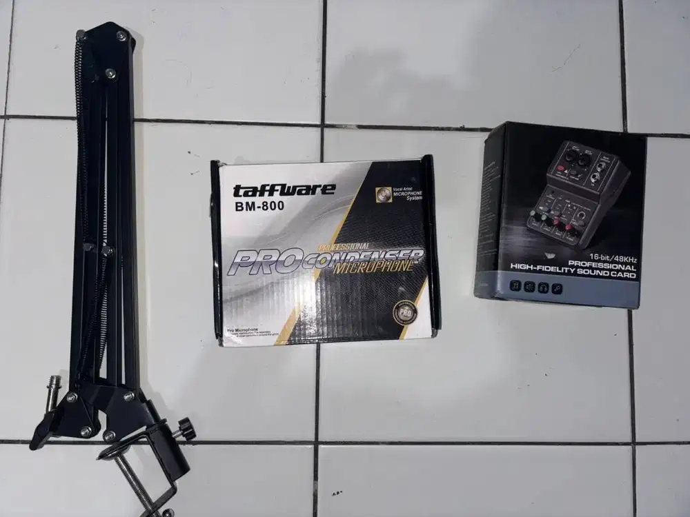 JUAL BU taffware condensor mic + TEYUN Q12
