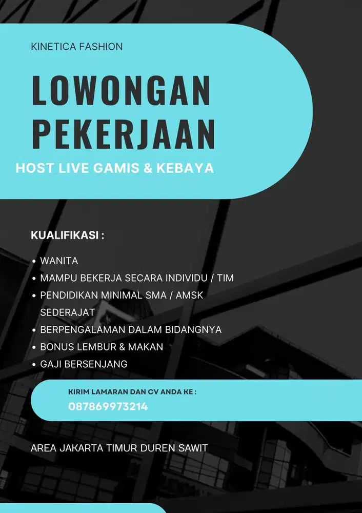 HOST LIVE FASHION GAMIS DAN KEBAYA