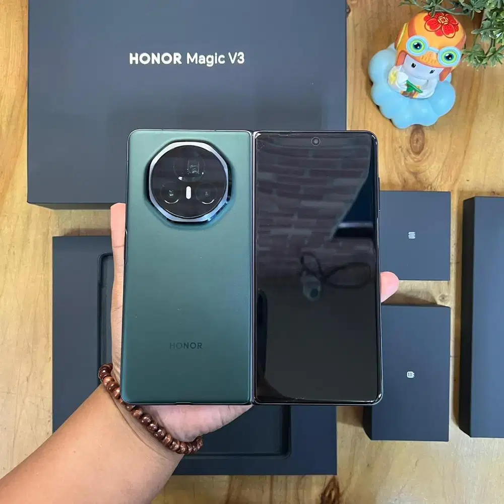 Honor Magic V3 Fold 5G tundra Green 12/512GB Garansi resmi Jan 2027