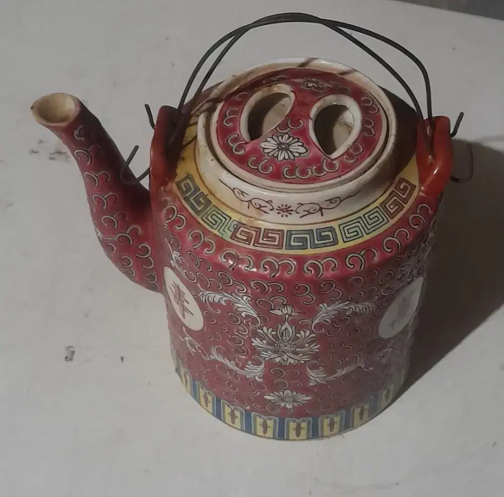 Teko Cina antik 15cm tinggi