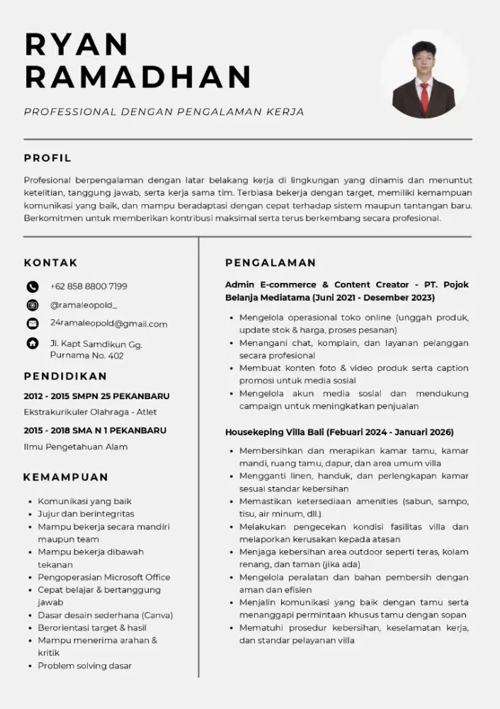 Sedang Mencari Pekerjaan Non Biaya