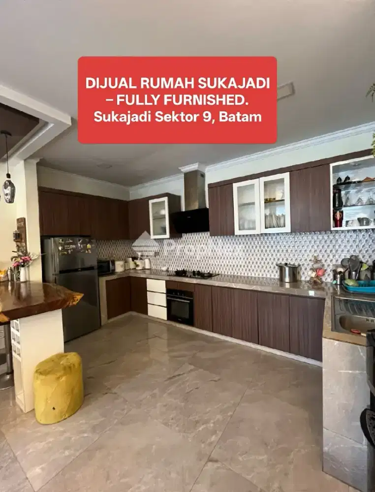 DIJUAL RUMAH SUKAJADI FULLY FURNISHED SUKAJADI SEKTOR 9 BATAM