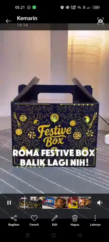 Hampers festive box untuk lebaran bisa d keep atau PO