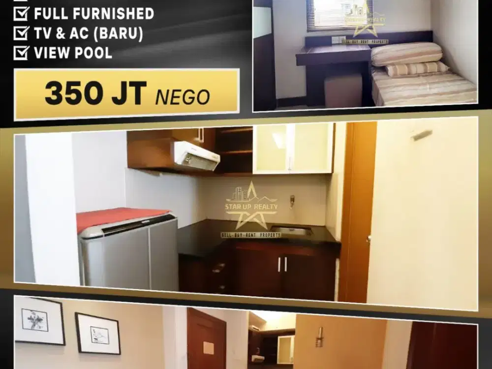 350 jt nego Dijual Apartemen Majesty 2 bedroom Full Furnished lt 2 luas 48 m2