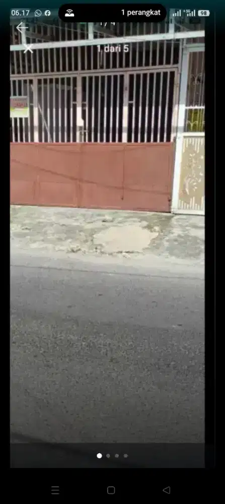 Saya jual rumah milik pribadi saya di pinggir jalan Bromo ujung