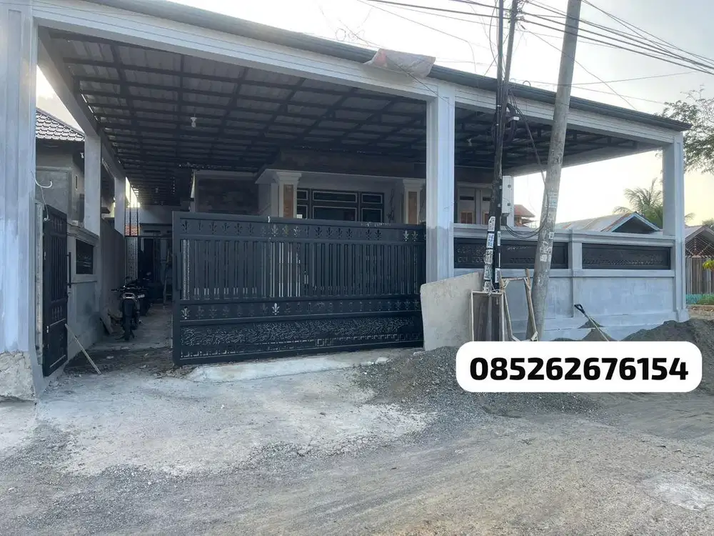 Rmh minimalis type 180/271.M.lgkp pagar sorong+kanopi gp lhongcut