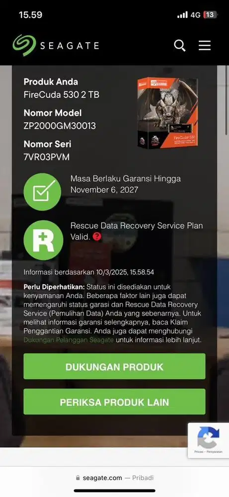 SSD Seagate Firecuda 2T G4 X4 NVME