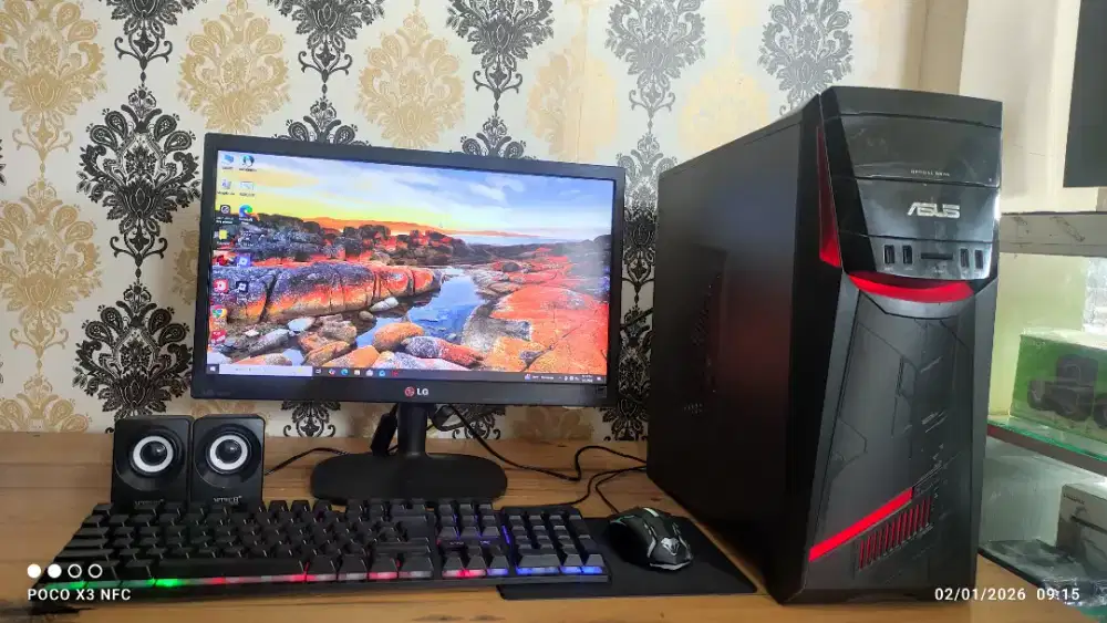 PC FULLSET CORE I7 GEN-6, RAM 8GB DDR4, SSD 256GB, LAYAR 20INCH