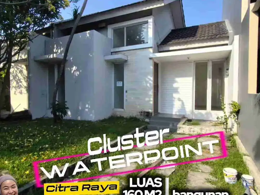 dijual rumah di cluster waterpoint citraraya