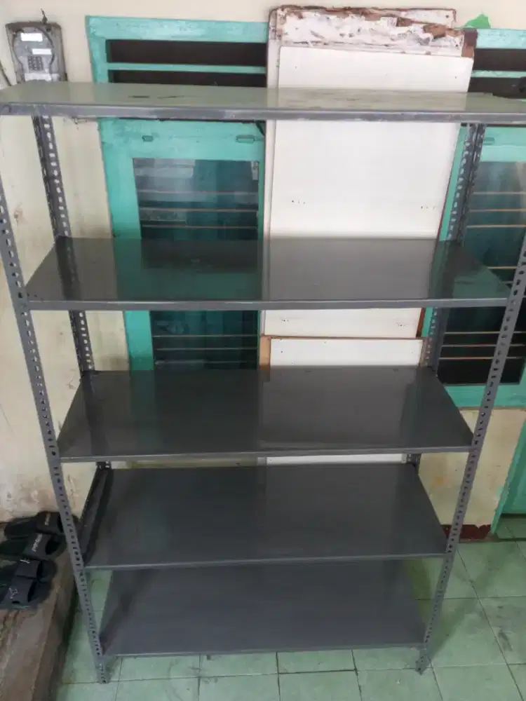 Rak susun besi.125cmx45cmx200cm