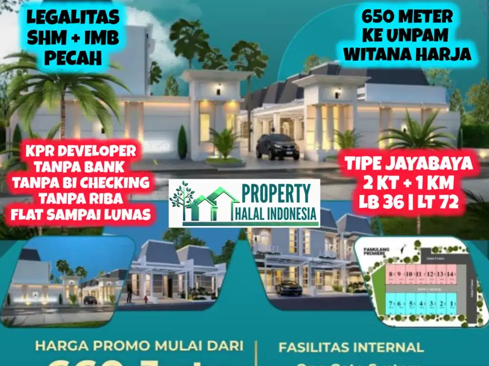 Jual Rumah Ready Witana Harja Pamulang SHM IMB KPR Tanpa Bank No Riba