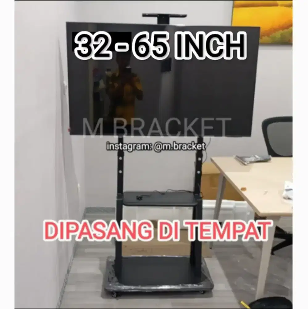 Stand TV Braket Standing Tipe 1700 Untuk TV 32-43-50-65 Inch
