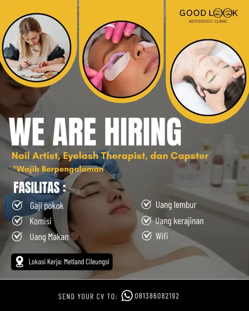 Loker Eyelash Nail dan Therapis Creambath