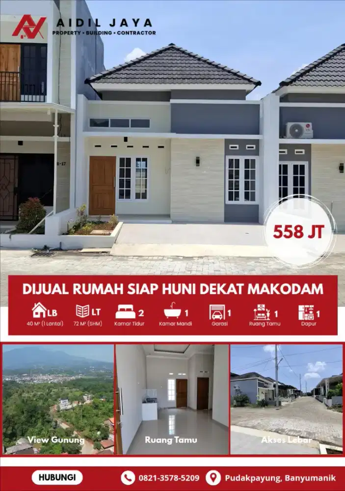 Rumah Siap Huni Banyumanik View Gunung Ungaran
