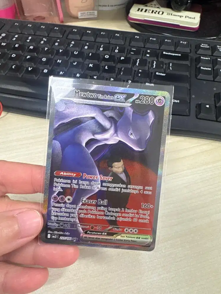 MEWTWO TIM ROKET EX SAR