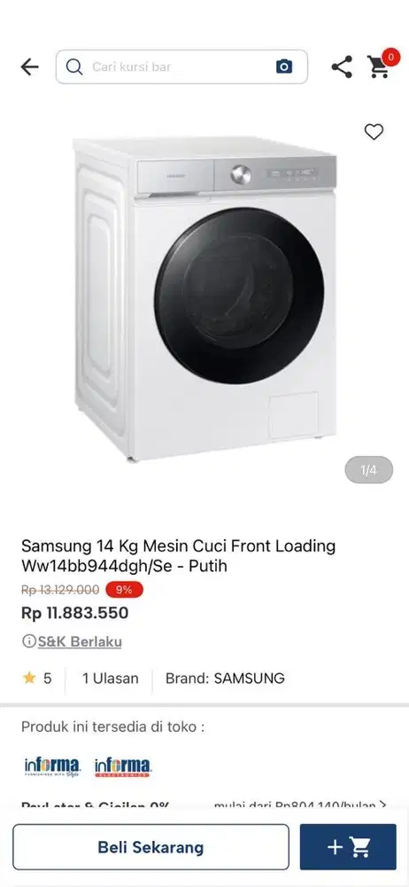 mesin cuci samsung