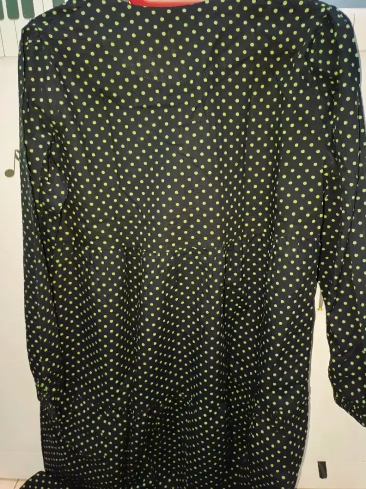 gamis/tunik polkadott cewe