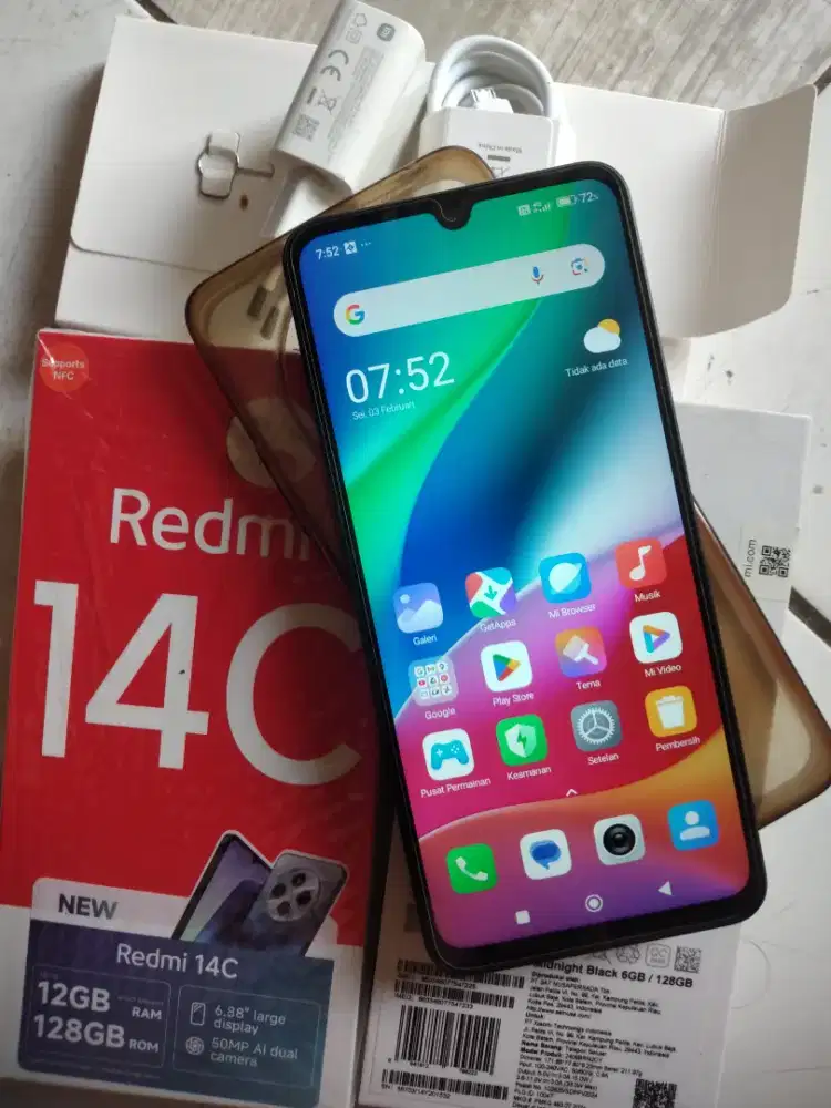 Xioami Redmi14'C NFC 6/128ori Resmi Mulus Smua,Oke NoMinusNoRetak