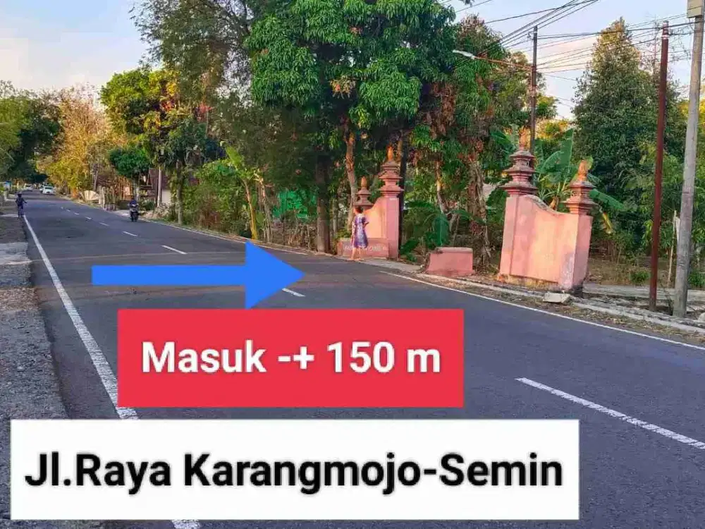 Jual tanah murah pekarangan di jatiayu karangmojo Gunungkidul strategis dekat jalan raya provinsi