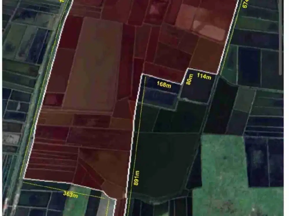 Dijual Tanah 70 Hektar Di Jl Pantura Tanjung Brebes Jawa Tengah Zona Industri