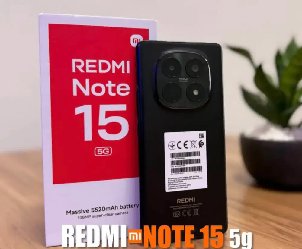 PROMO TERBARU REDMI NOTE 15 5G NEW SEGEL GARANSI RESMI