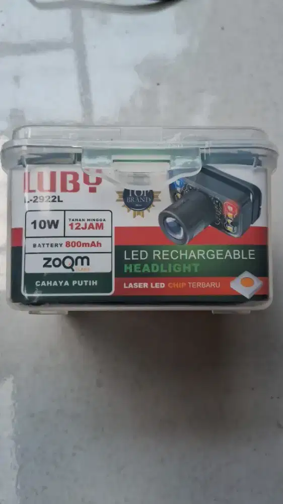 Senter kepala zoom luby 10w