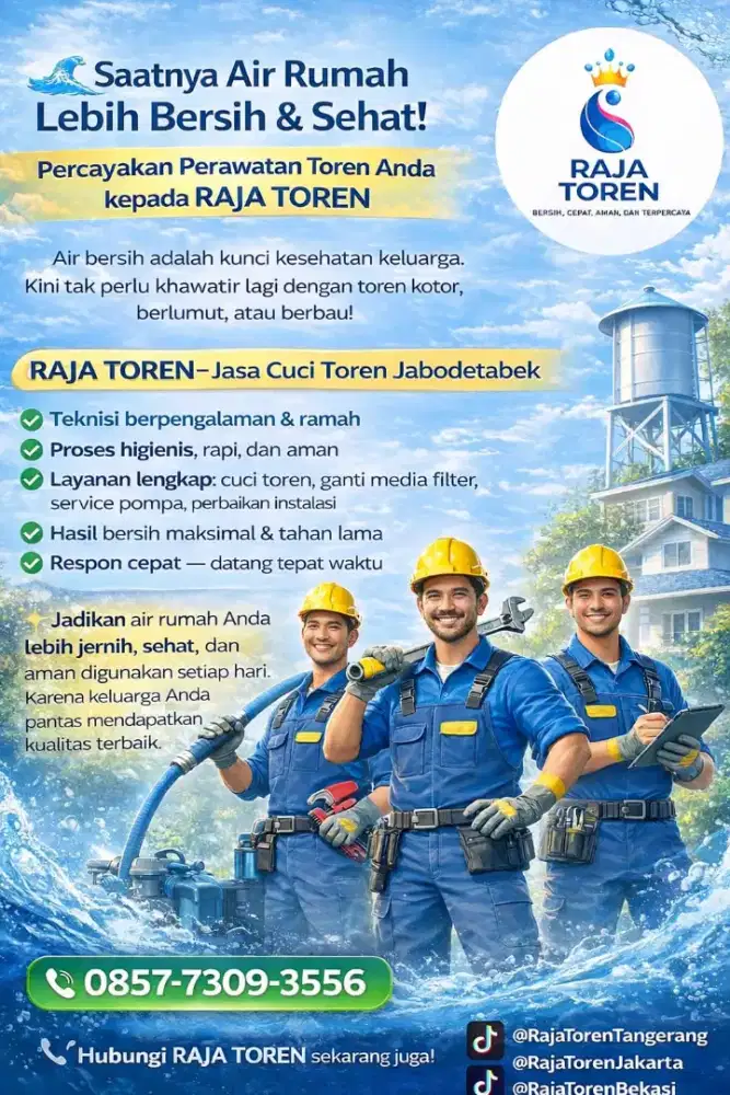 JASA CUCI TOREN & FILTER AIR JABODETABEK