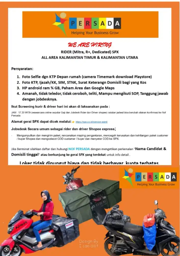 Loker kurir all Kaltim