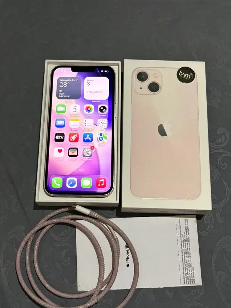 Dijual Iphone 13 128gb Pink Garansi Ibox