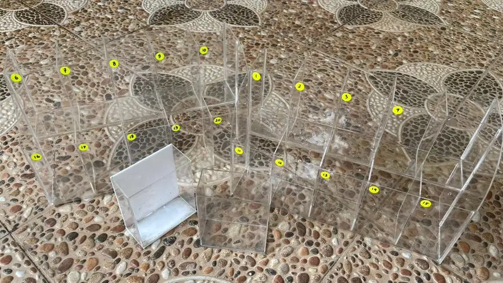 akrilik ikan cupang/ akuarium / tempat  ikan cupang