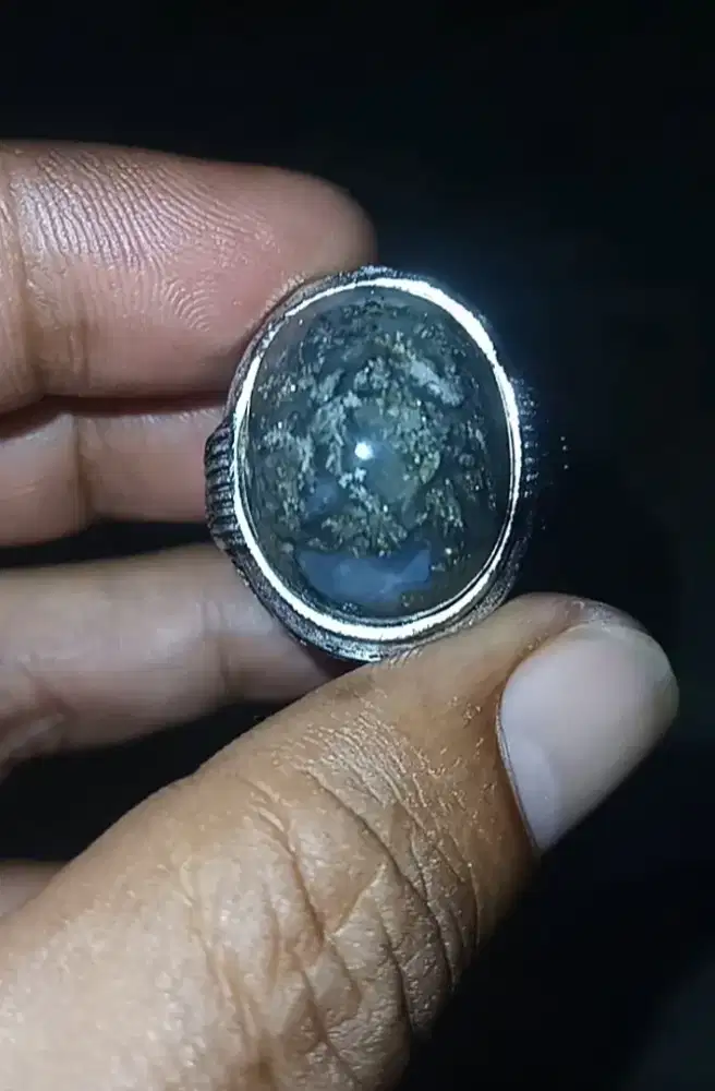 Batu cincin akik badar perak