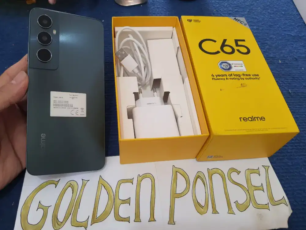 Realme C65 128Gb(Ram8Gb+6Gb)Golden Ponsel