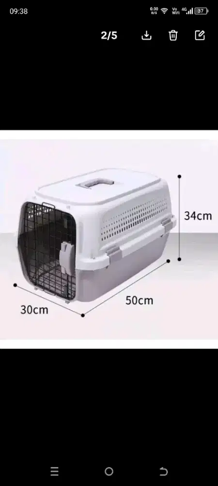 Pet Cargo Kandang Tenteng Pet Carrier Kandang Bagasi Hewan