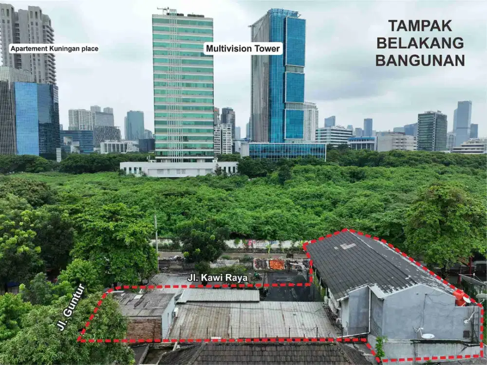 Dijual Bangunan Lama Ex Komersial Hitung Tanah Saja Area Kuningan & Menteng