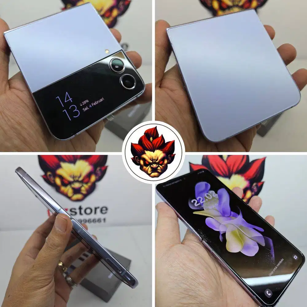 Samsung Z Flip 4 8/128 MULUS FULLSET NOMINUS